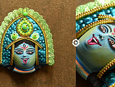 Mukhauta . मुखौटा : Paper Mache Chau Mask : Kaali