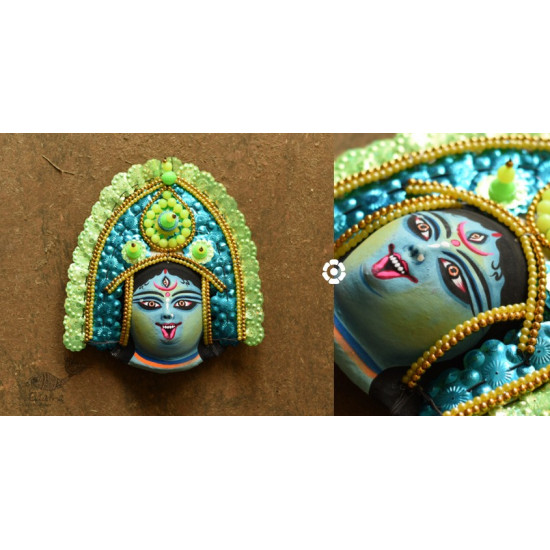 shop Handmade Paper Mache Chhau Mask - kaali