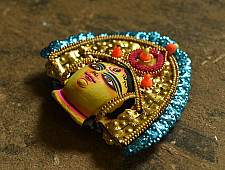 Mukhauta. मुखौटा ~ Handmade Chhau Mask of Durga 