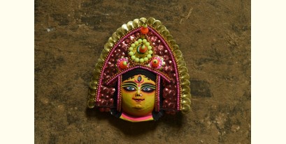 Mukhauta. मुखौटा ~ Chhau Mask ~ Durga (Pink)