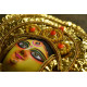 shop handmade chhau mask from bangal - durga-golden