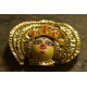 shop handmade chhau mask from bangal - durga-golden