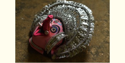 Mukhauta. मुखौटा ~ Chhau Mask ~ Silver Ganesha (Big)