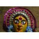 shop handmade chhau mask from bangal - durga-golden