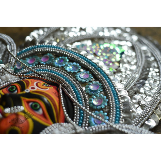 shop handmade chhau mask from bangal - Kaali