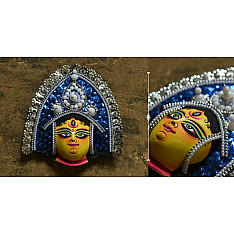 Mukhauta. मुखौटा ~ Chhau Mask ~ Durga (Blue)