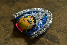 Mukhauta. मुखौटा ~ Chhau Mask ~ Durga (Blue)