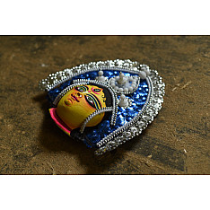 Mukhauta. मुखौटा ~ Chhau Mask ~ Durga (Blue)