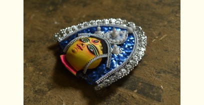 Mukhauta. मुखौटा ~ Chhau Mask ~ Durga (Blue)