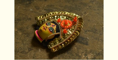 Mukhauta. मुखौटा ~ Chhau Mask ~ Durga (Golden)