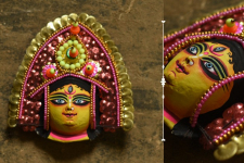 Mukhauta. मुखौटा ~ Chhau Mask ~ Durga (Pink)