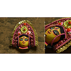 Mukhauta. मुखौटा ~ Chhau Mask ~ Durga (Pink)