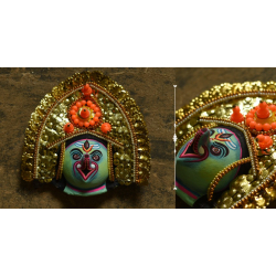 Mukhauta. मुखौटा ~ Chhau Mask ~ Ganesha (Blue)