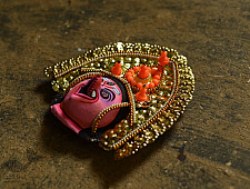 Mukhauta. मुखौटा ~ Chhau Mask ~ Ganesha (Pink)