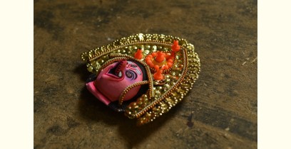 Mukhauta. मुखौटा ~ Chhau Mask ~ Ganesha (Pink)