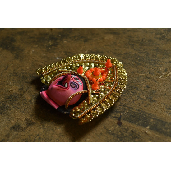 shop handmade chhau mask from bangal - ganesh