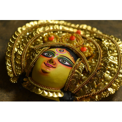 Mukhauta. मुखौटा ~ Chhau Mask ~ Durga (Big / Golden)