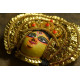 shop handmade chhau mask from bangal - durga-golden