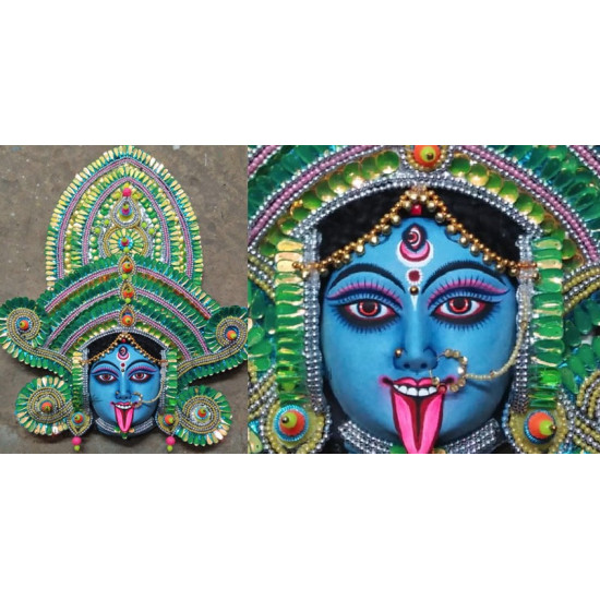 shop handmade Seeds chhau mask from bangal - kaali-maa