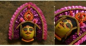 Handmade chhau mask from bangal - Kartikeya 