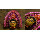 Handmade chhau mask from bangal - Kartikeya 