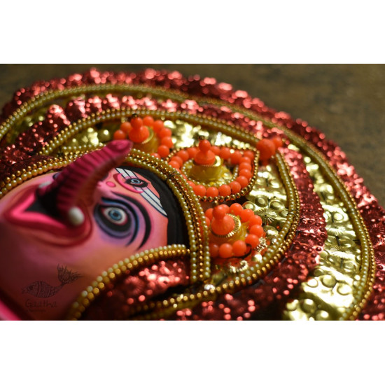 shop handmade chhau mask from bangal - ganesh