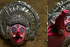 Mukhauta. मुखौटा ~ Chhau Mask ~ Silver Ganesha (Big)