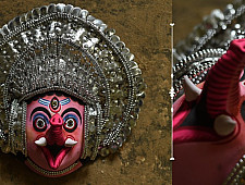 Mukhauta. मुखौटा ~ Chhau Mask ~ Silver Ganesha (Big)
