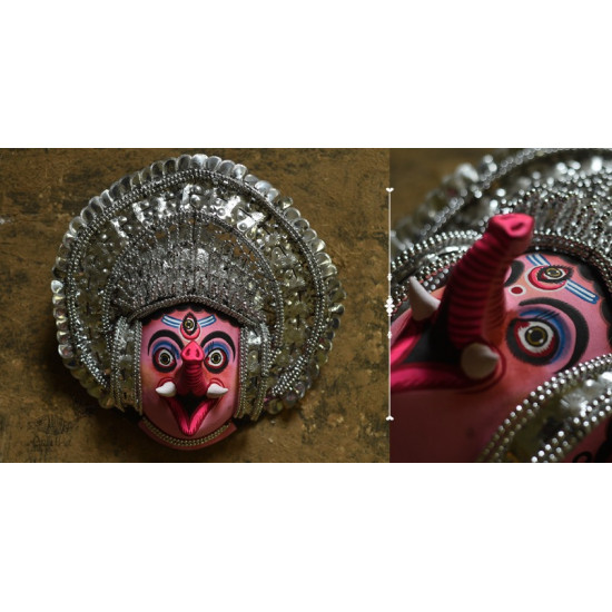 shop handmade chhau mask from bangal - ganesh