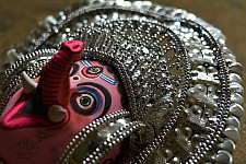 Mukhauta. मुखौटा ~ Chhau Mask ~ Silver Ganesha (Big)