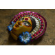 shop handmade chhau mask from bangal - durga-golden