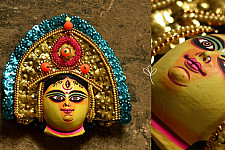 Mukhauta. मुखौटा ~ Handmade Chhau Mask of Durga 