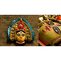 Mukhauta. मुखौटा ~ Handmade Chhau Mask of Durga 
