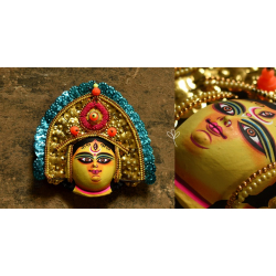 Mukhauta. मुखौटा ~ Handmade Chhau Mask of Durga 