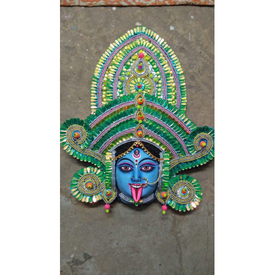 shop handmade Seeds chhau mask from bangal - kaali-maa