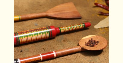 Rasoi ✼ Kutch lacquer ladles { Set of Three } 31
