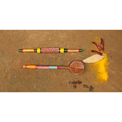 Rasoi ✼ Kutch lacquer ladles { Set of Two } 40