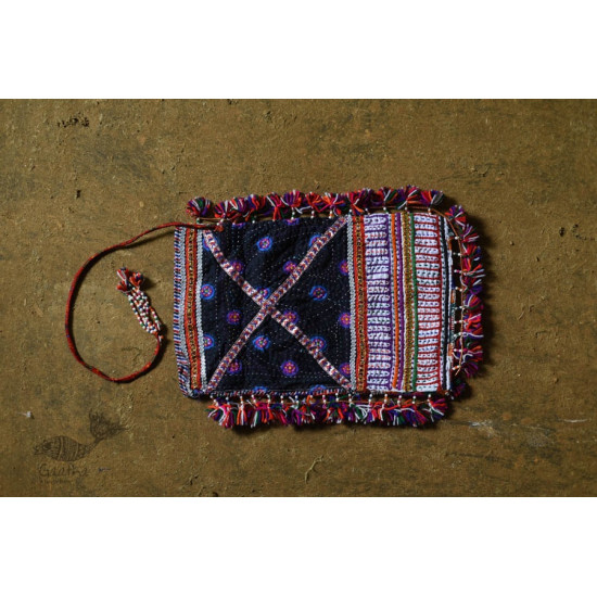 Hand Embroidered kutchi hand bag - Rabari Embroidery