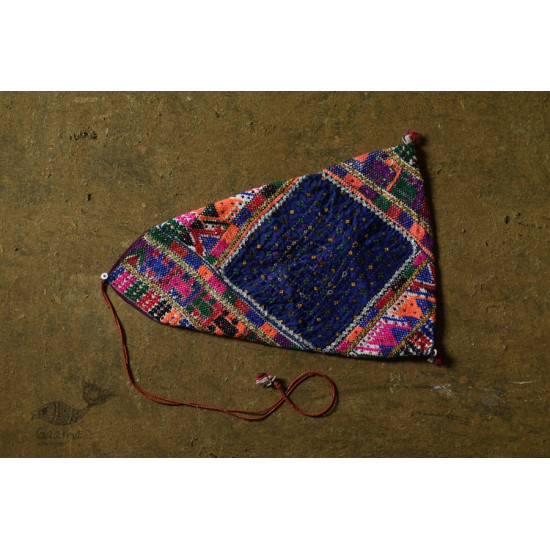 Hand Embroidered kutchi hand bag - Rabari Embroidery