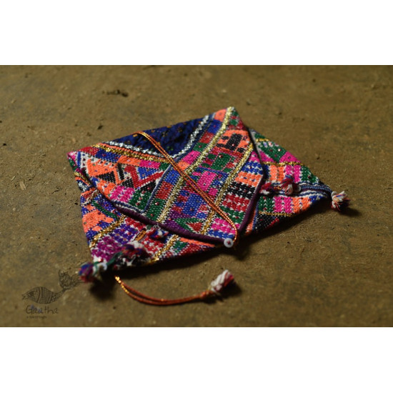 Hand Embroidered kutchi hand bag - Rabari Embroidery