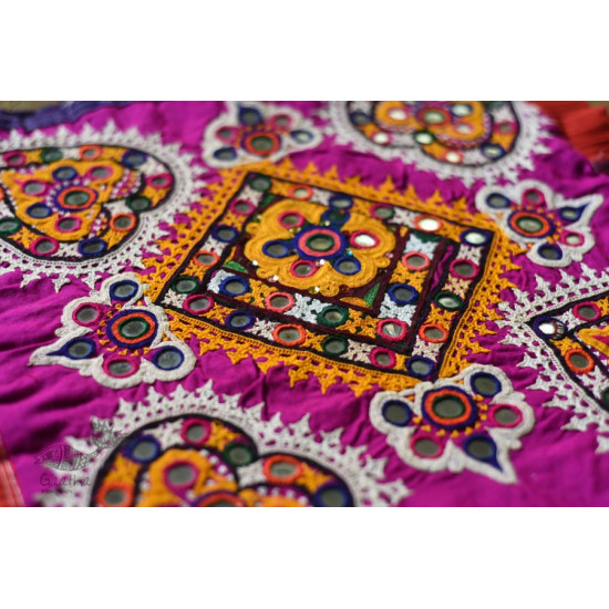 Hand Embroidered kutchi hand bag - Rabari Embroidery