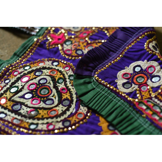 Hand Embroidered kutchi hand bag - Rabari Embroidery