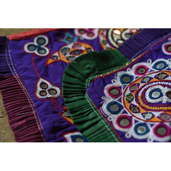 Hand Embroidered kutchi hand bag - Rabari Embroidery