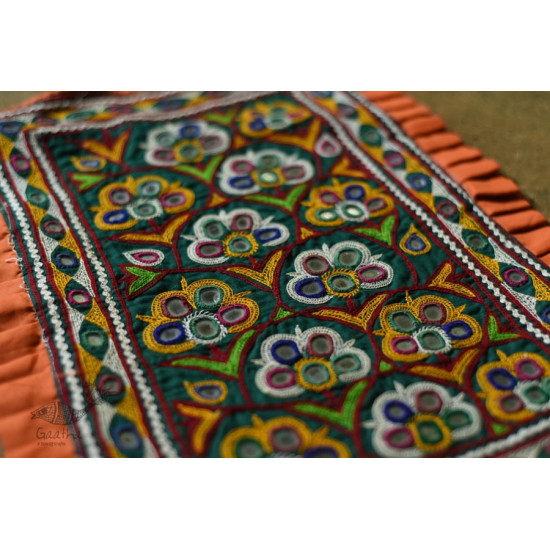 Hand Embroidered kutchi hand bag - Rabari Embroidery