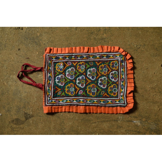 Hand Embroidered kutchi hand bag - Rabari Embroidery