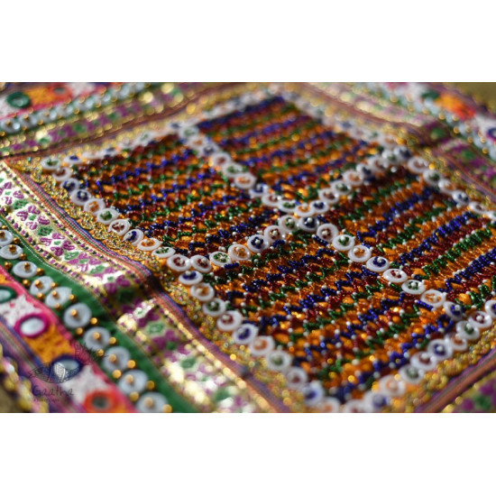 Hand Embroidered kutchi hand bag - Rabari Embroidery