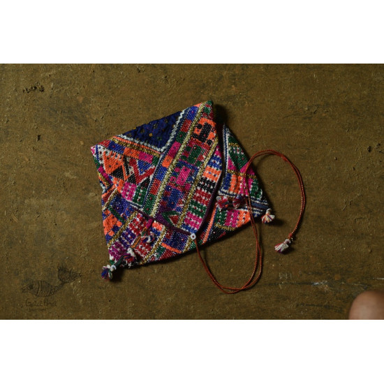 Hand Embroidered kutchi hand bag - Rabari Embroidery