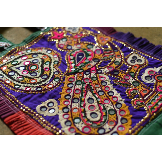 Hand Embroidered kutchi hand bag - Rabari Embroidery