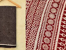 Samāyukta ✻ Jawariya . Block Printed . Cotton Saree ✻ 6