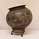 Shop Antique Brass Round Kalash With Stand from Khajuraho 
